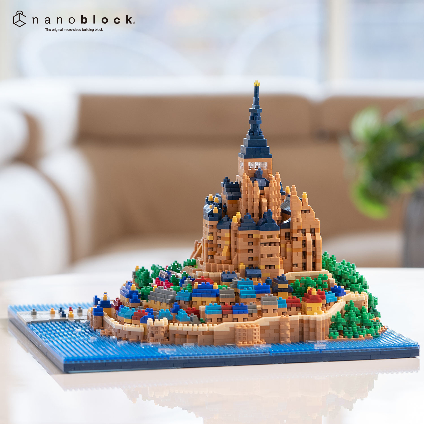【预售】日本nanoblock微颗粒积木圣米歇尔山小颗粒拼装积木玩具