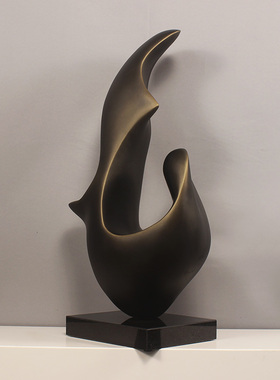 雕塑摆件大客厅摆放艺术现代简约软装饰品玻璃钢创意抽象摆设