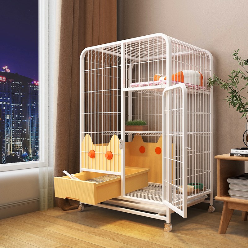 猫笼子猫砂盆一体家用室内猫咪别墅g猫窝屋带厕所双层超大自由空