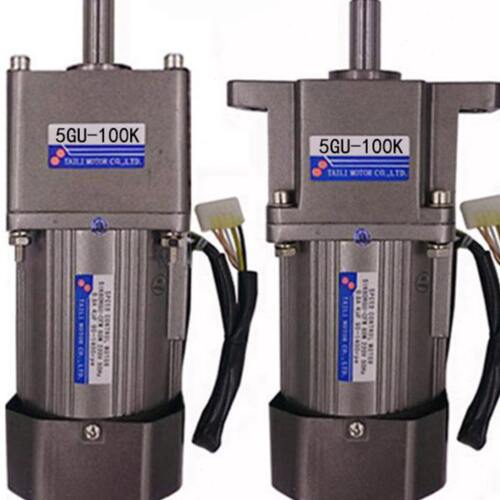 交流电机60W定速调速马达220V单相配齿轮减速机5GU-100K带调速器