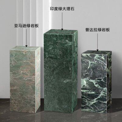 可定制大理石底座落地雕塑摆台展示墩子置地式花架摆件岩板基座