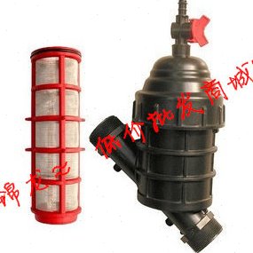 2寸DN50PE网式过滤器120目雾喷喷头过滤器水处理杂质晒网过滤器