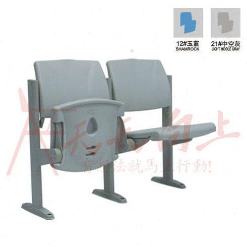 优质中空胶板学生连体排椅阶梯教室上课桌椅组合会议室双人位座椅