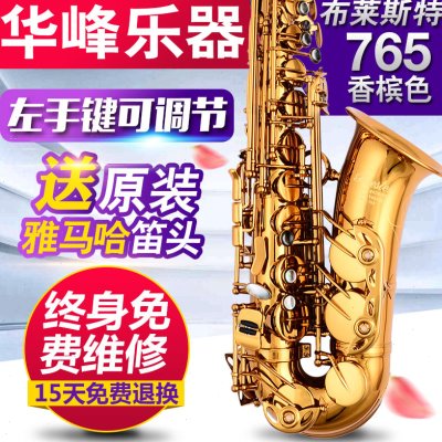 布莱斯特乐器德国进口铜材 中音萨克斯风 降E765香槟色