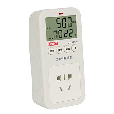 优利德UT230A-II/UT230C-II多功能功率计量插座数显电能表计价器