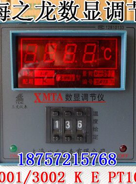 上海之龙XMTA-3001/3002数显调节仪温控仪温控器K E PT100  Cu50