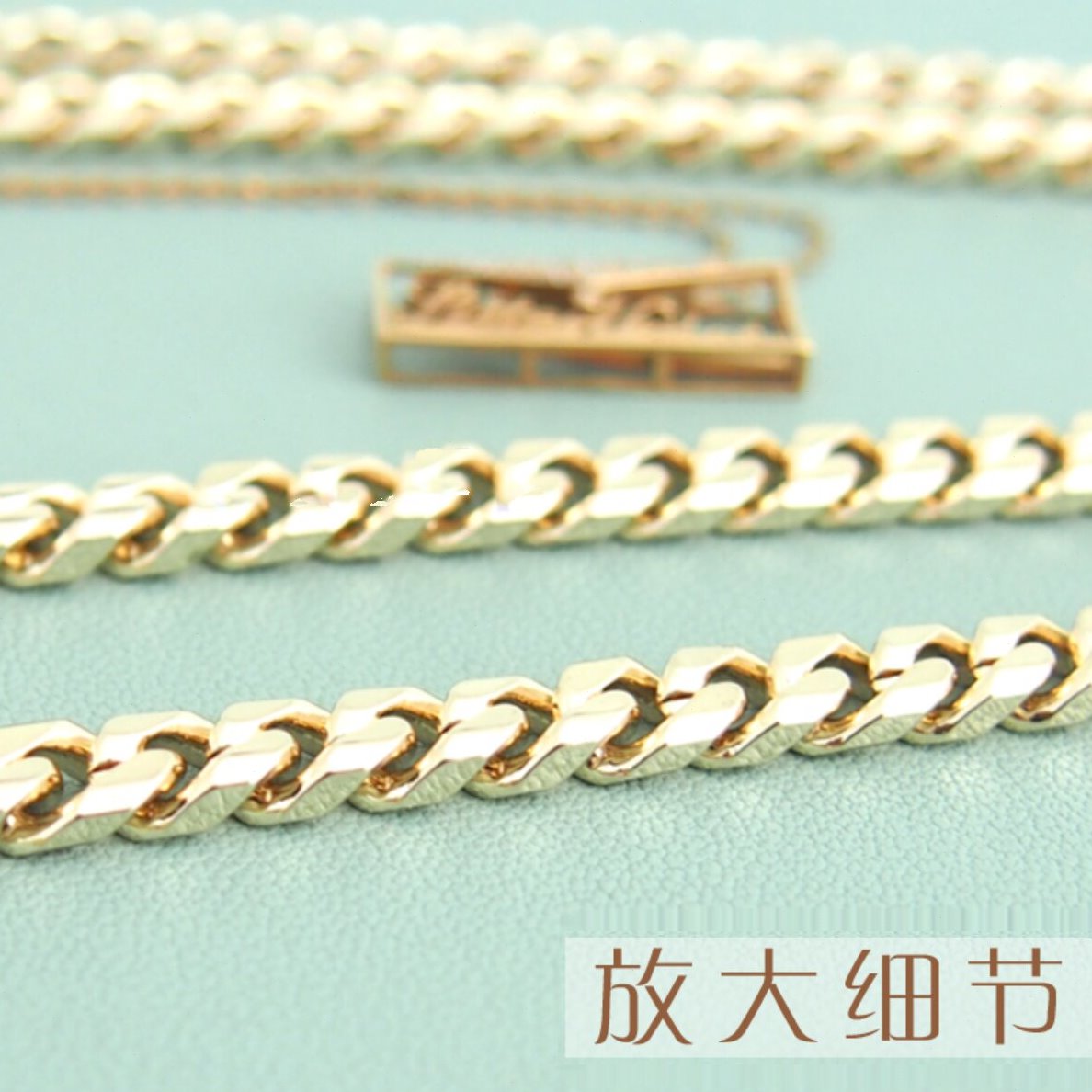 浅金色包链纯铜替换百搭链条包带斜挎带单买链条配件链子包女斜挎