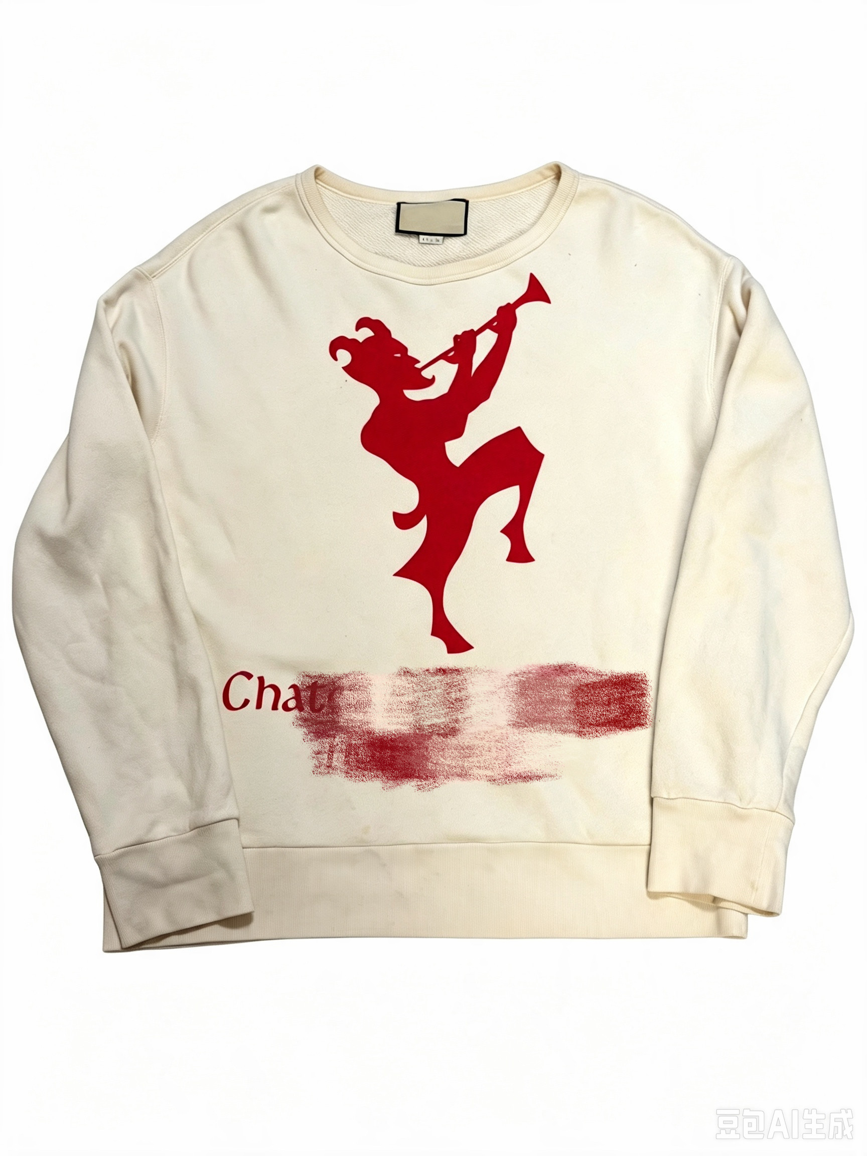 thumbnail for LVCHA Independent G 19ss Devil Flute Sweatshirt Street Casual Opium Style