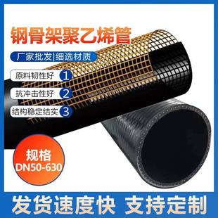 厂家现货DN50-630钢骨架聚乙烯复合管供应室外埋地给水钢骨架管