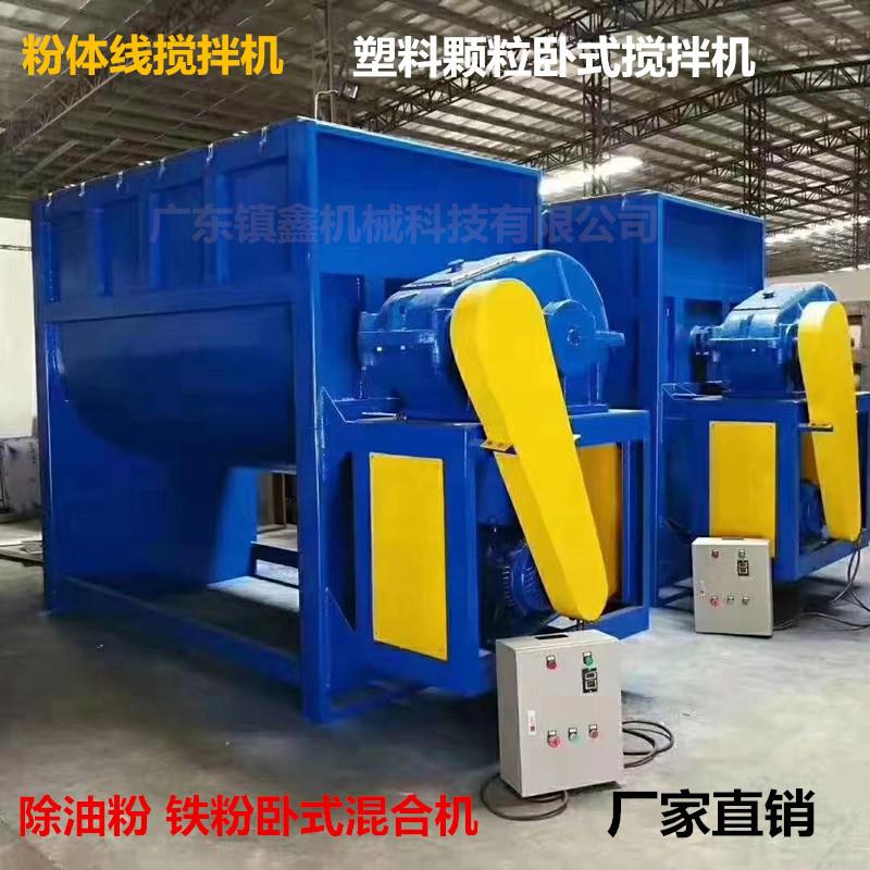 洗衣服工业盐卧式搅拌机双螺带慢速搅拌机膏体粉体混合机