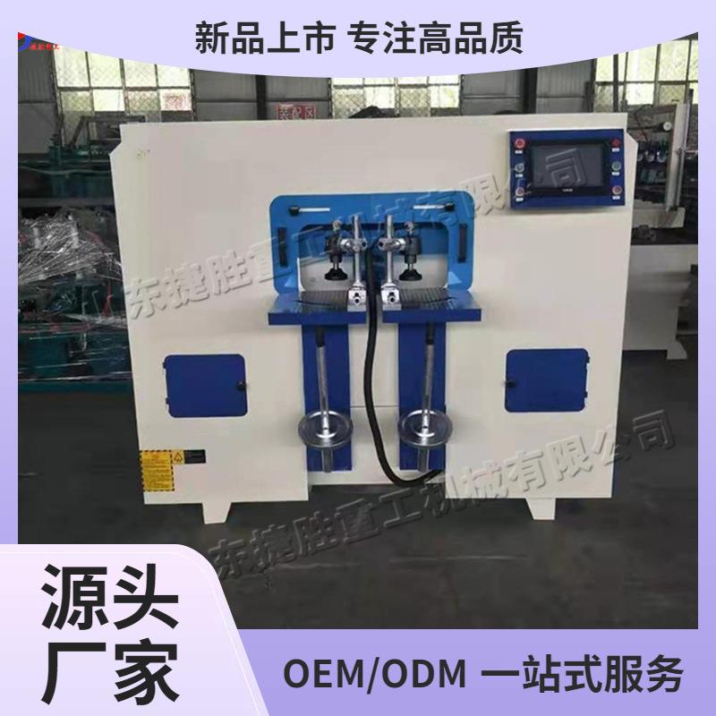 台式PLC控制木榫机双工作台木材制榫机数控木工自动圆榫方榫机