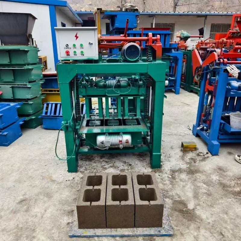 家用小型半自动免烧水泥砖机空心制砖机灌溉U型渠砖检查井砖成