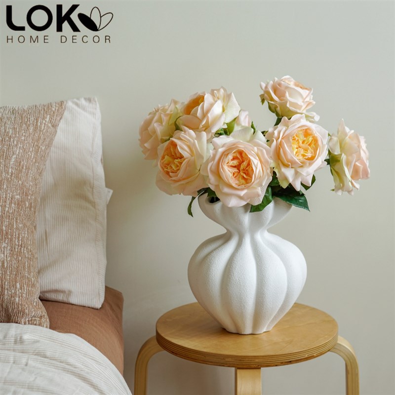 高端逼真保湿手感荔枝玫瑰花仿真花客厅高档假花餐桌花摆件摆设