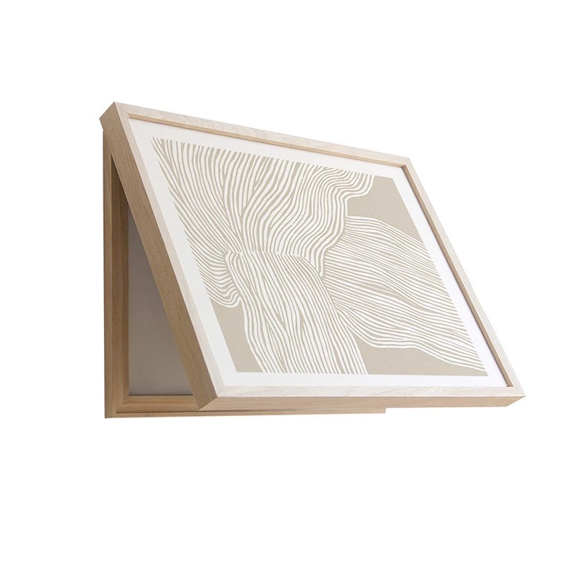 意大利侘寂风电表箱装饰画简约抽象可翻盖配电箱餐厅电表盒遮挡