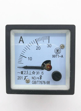 上海协泰交直流电流电压表99T1 30A GB/T7676-98(99T666)指针式