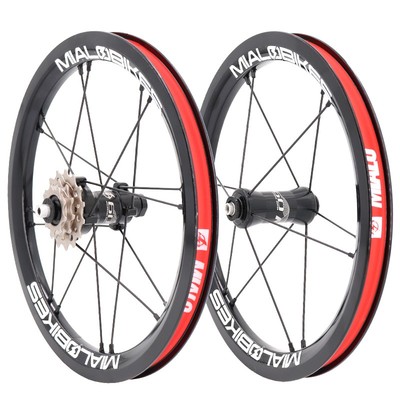 Mialo米洛14寸16寸M63L63外三速轮组直拉全黑车圈花鼓K3改装轮组