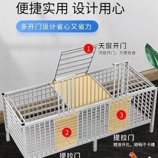 不锈钢鸡笼养殖笼子家用室外防雨大号旧货市场鸡笼养鸡兔专用笼子