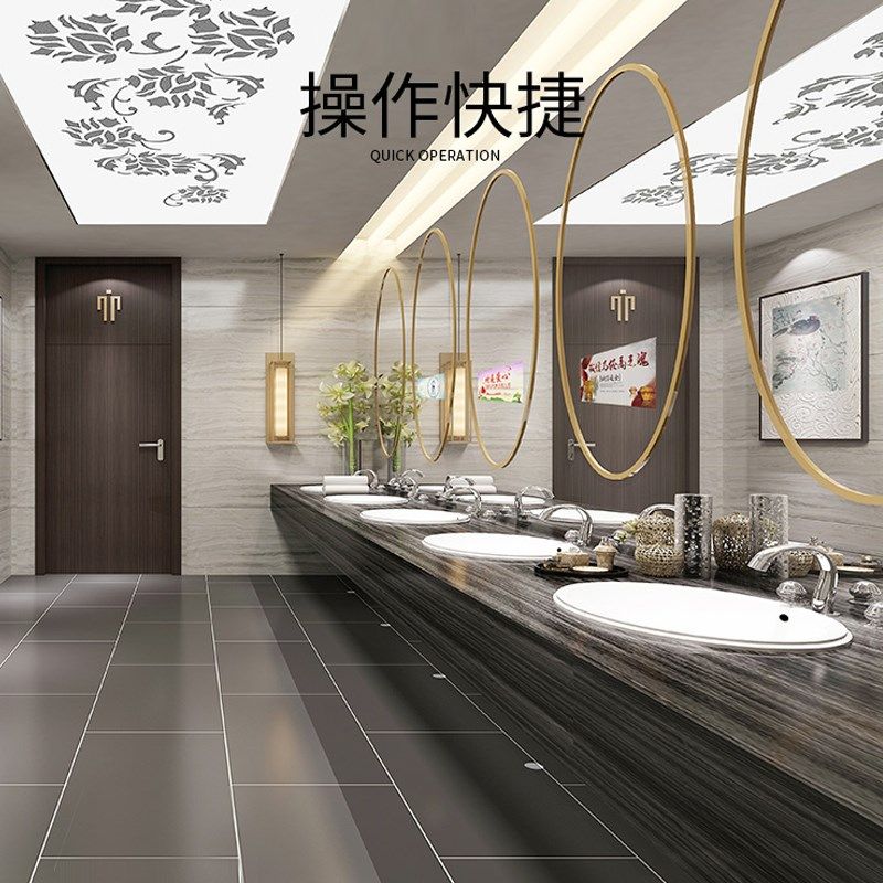 镜面广告机卫生间智能镜子触摸屏可看电视人体感应健身魔镜显示屏