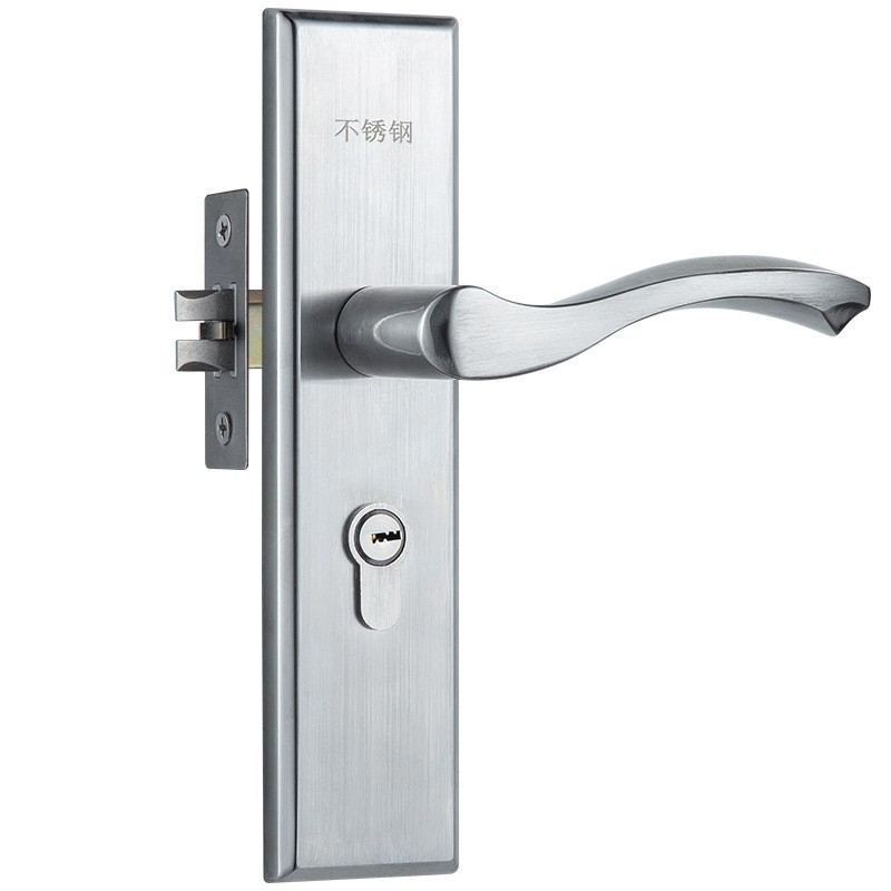 不锈钢单舌门锁室内老式卧室房门锁家用房间木门锁通用型旧门换锁