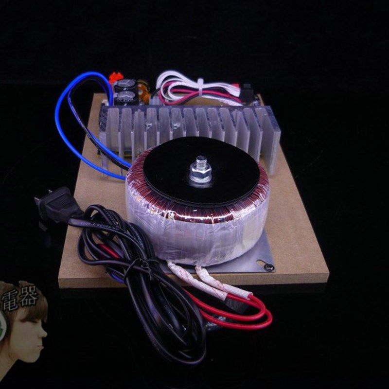 350W带环牛变压器DIY专业超重纯低音炮功放板4只进口大功率管推动