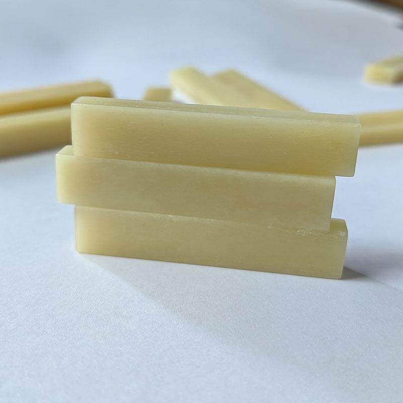 吉他牛骨弦枕毛坯牛骨琴枕方料未漂白牛骨片黄色牛骨弦枕