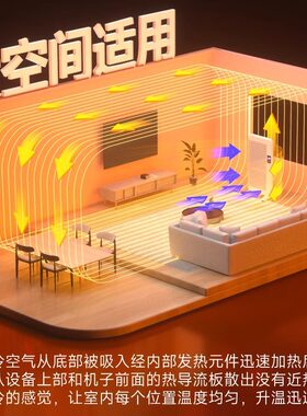 ilvsd利维斯顿电暖气取暖器家用大面积变频省电速热暖风机3000W