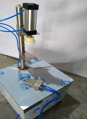 菏泽油壶纯气动打盖机沃发牌调味品压盖机香油色拉油桶封口机