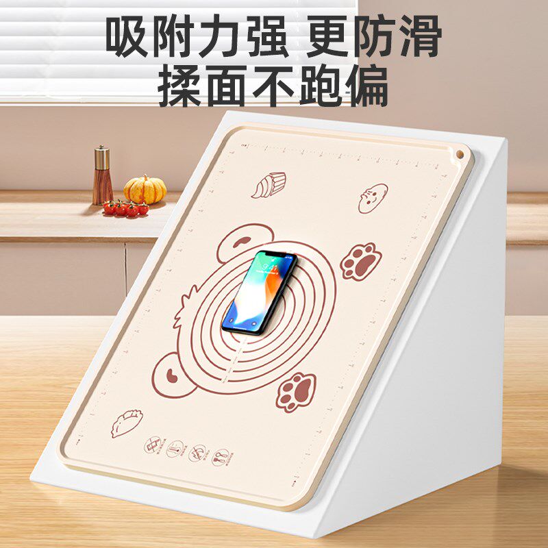 食品级揉面垫加厚大尺寸母婴硅胶家用特厚烘焙面板擀面杖和面垫子