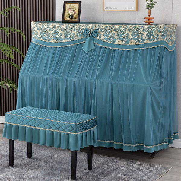 现代简约轻奢高档钢琴防尘罩全包欧式全罩全罩立式通用电钢琴罩