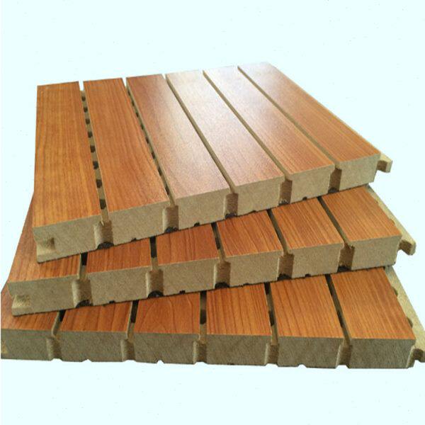 E0级实木环保木质穿孔吸音板影院机房家庭KTV会议室足浴隔音墙板