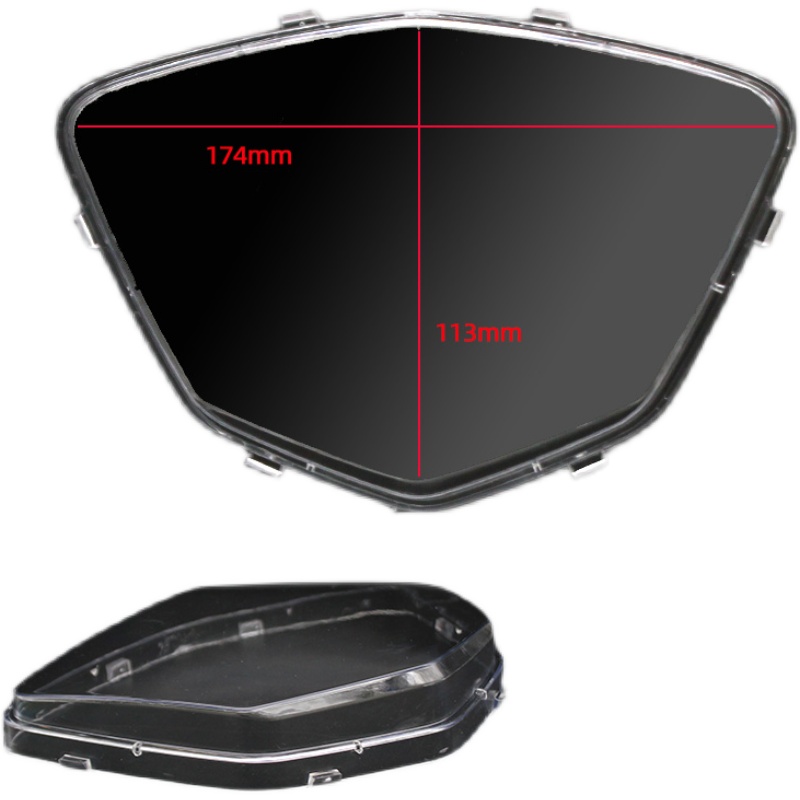 踏板车里程表外壳 蓝鲸透明仪表壳码表罩  摩托车电动车咪表罩上