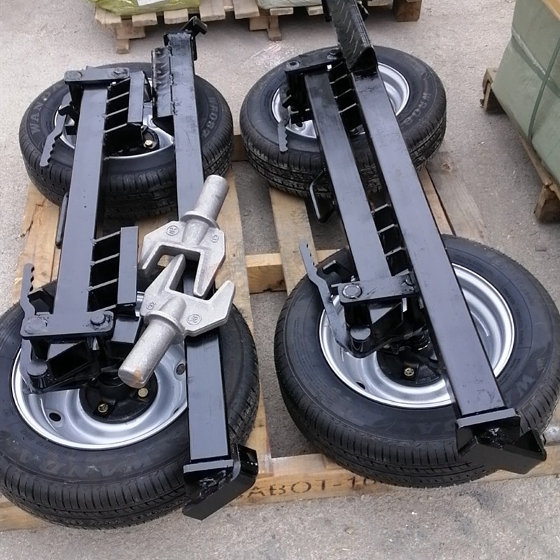 程力粤海清障救援拖车轮胎大辅助轮皮卡A型轮高速小车加强移车器