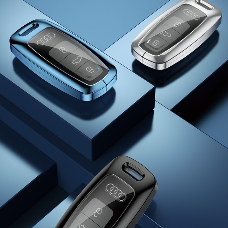 适用奥迪q7钥匙套高端2023款车内饰用品男士金属汽车用品扣壳