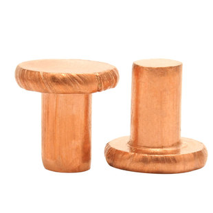 GB109紫铜平头实心铆钉平帽实心铜铆钉平头铆钉紫铜铆钉M4M5