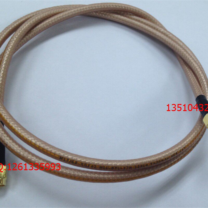 优质SMA双公头 美国进口RG142/RG400 50-3特氟龙镀银馈线连接线