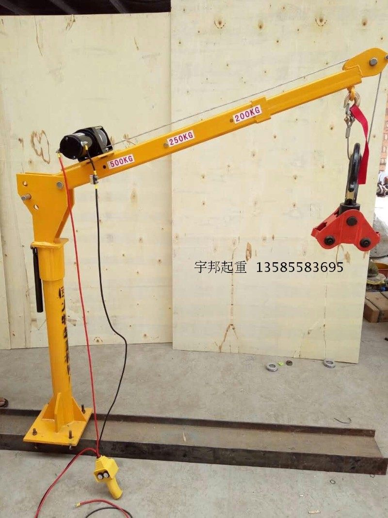车载吊机12V24V汽车货车专用卷扬机吊重机电瓶悬臂吊正品