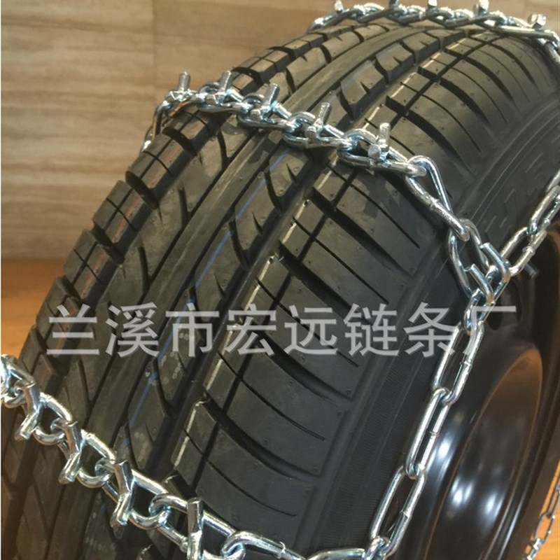 大货车 公交车 客车消防车加粗防滑链V型带爪子防滑链 加密防滑链