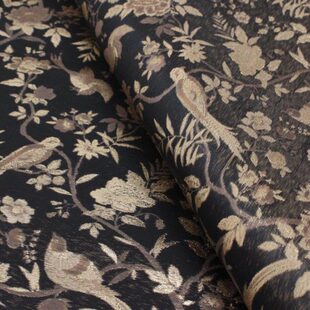 黑金雀跃枝头色织提花B672