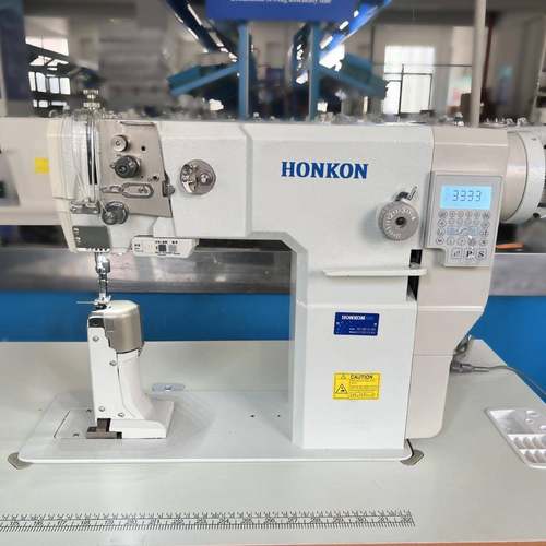 8910立柱式单针全自动电脑平缝机帽子机厚料机工厂直销