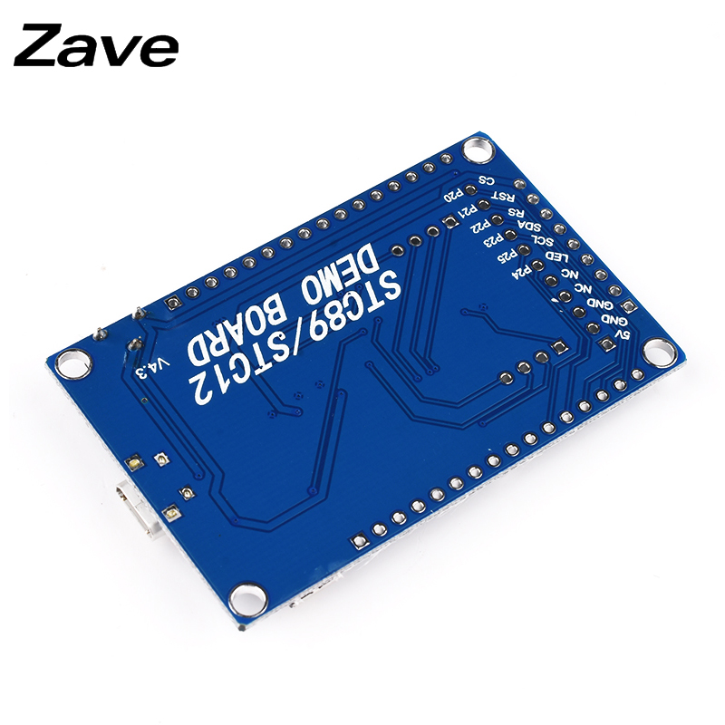 STC89C52RC开发学习板 STC51核心板 51单片机最小系统板CH340串口