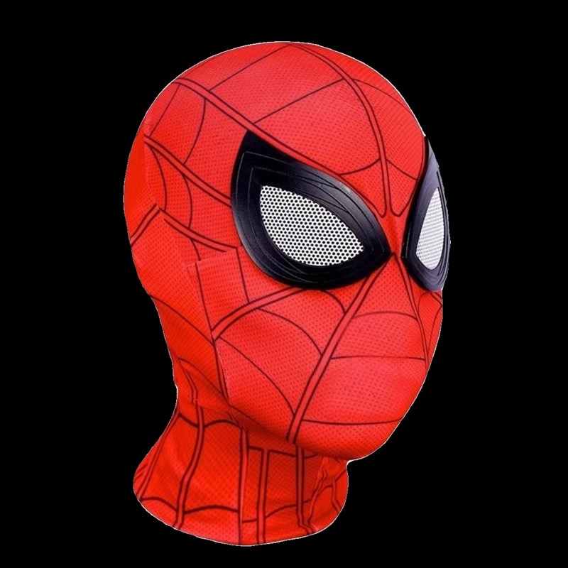 蜘蛛侠头套眼睛可动自动面具毒液头盔正版眨眼COS万圣节面罩礼盒
