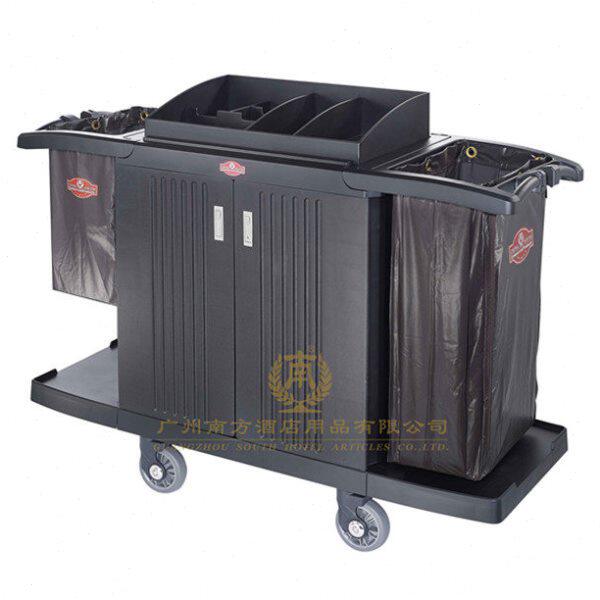 南方SFC-05新款塑料双边客房服务车房口毛巾牙刷工作车布草布袋车