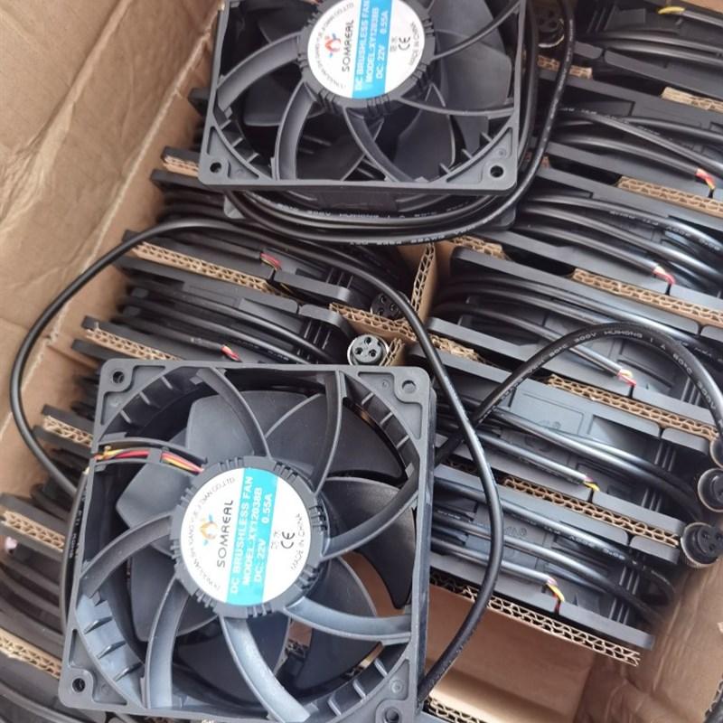 电磁灶电磁炉散热风扇电机DC22V线盘DC24V马达DC30V配件12038风机