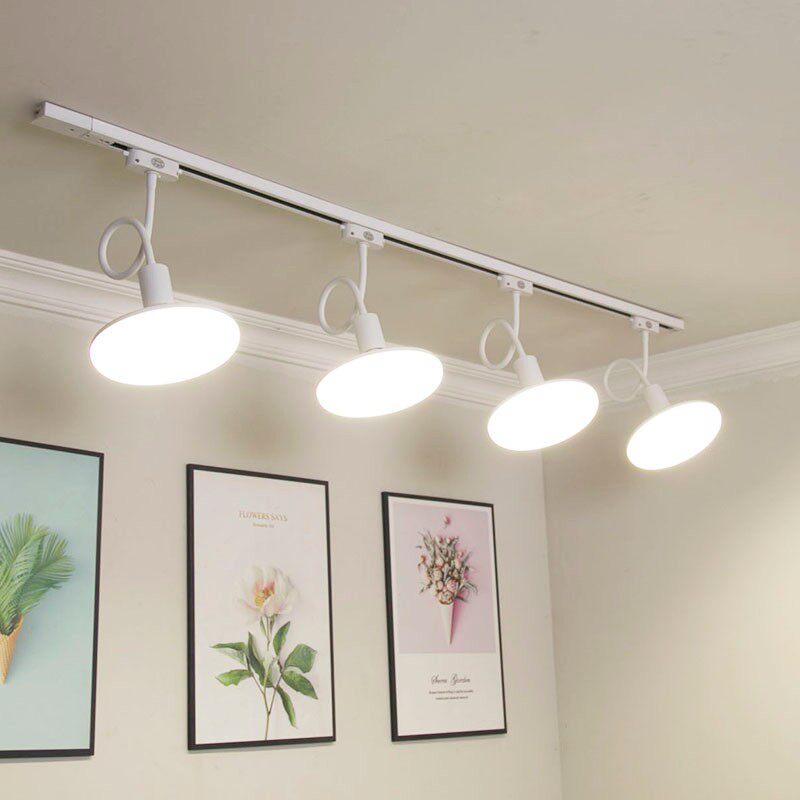 北欧led散光轨道灯明装超亮商店家用直播补光服装店发廊导轨射灯