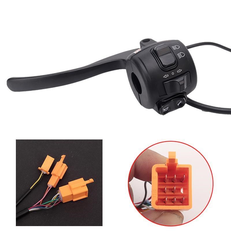 电动车电瓶车龟王把座大灯喇叭转向灯油门转把大灯三速开关加速器