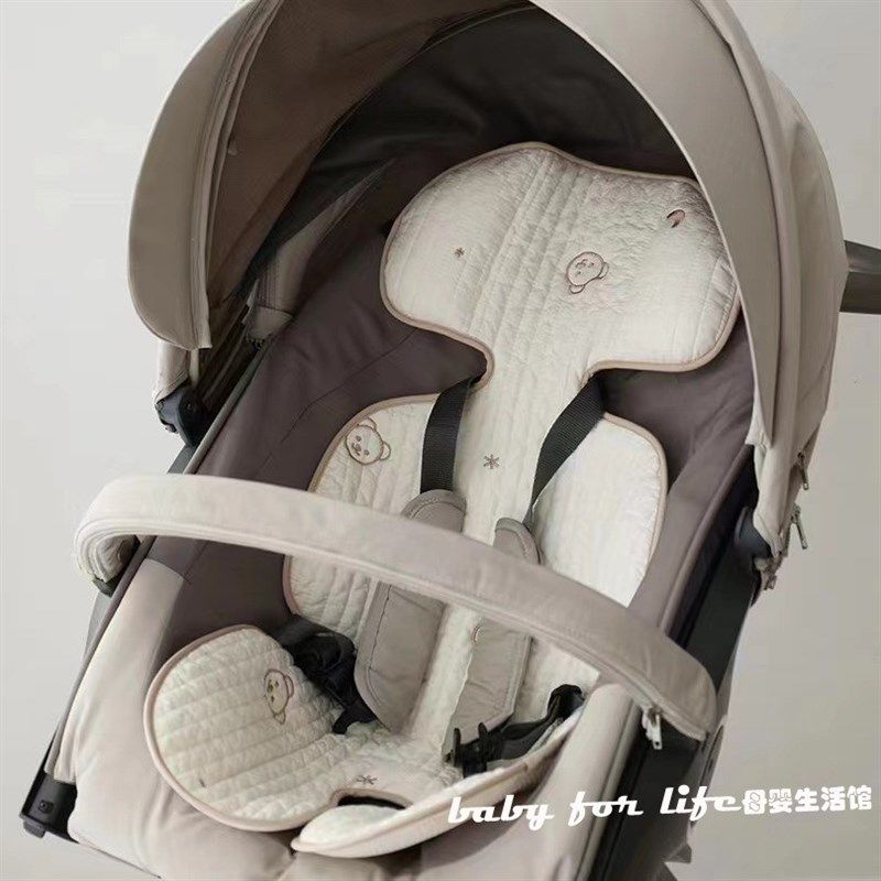 夏季婴儿宝宝手推车凉席刺绣坐垫透气可四季通用柔软推车坐垫,婴童用品,推车配件,淘宝优惠券,粉丝福利购,淘宝优惠卷