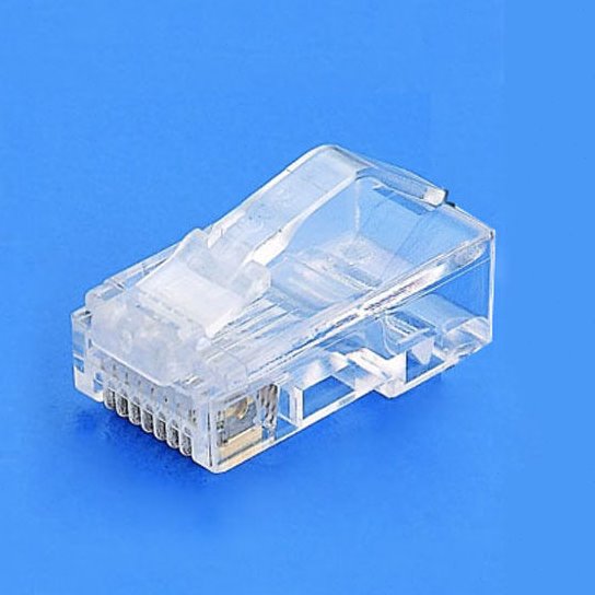 Compuduit弯弹片六类网络二件分体式水晶头防缠绕CAT6网线连接头
