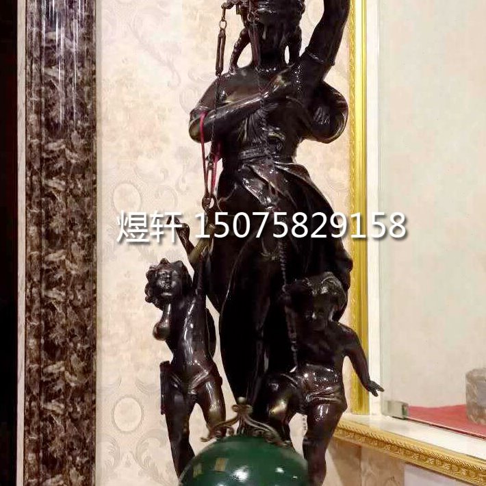 钟表欧式古典摇摆钟表|上弦机械座钟|仿古台钟样板间|全铜落地钟