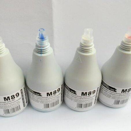 M89快干印油盖玻璃金属塑料陶瓷鸡蛋用印油印洗唛洗标可用光敏章