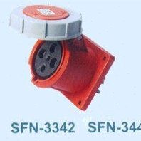SFE上丰防水工业插座SFN-3442 125A 四极暗装直座 IP67 四级插座